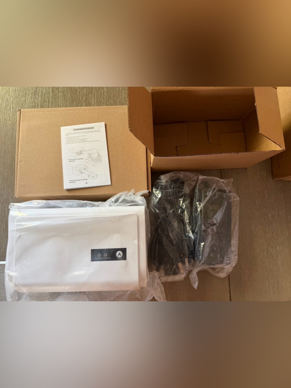 Desk Label Printer AMAZON White